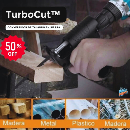 TurboCut™ ⚡- Convertidor de Taladro en Sierra ⚒️
