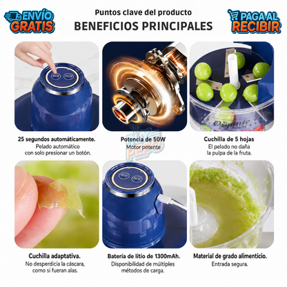 PeelPro™ 🍎 - Pelador eléctrico de frutas ⚡