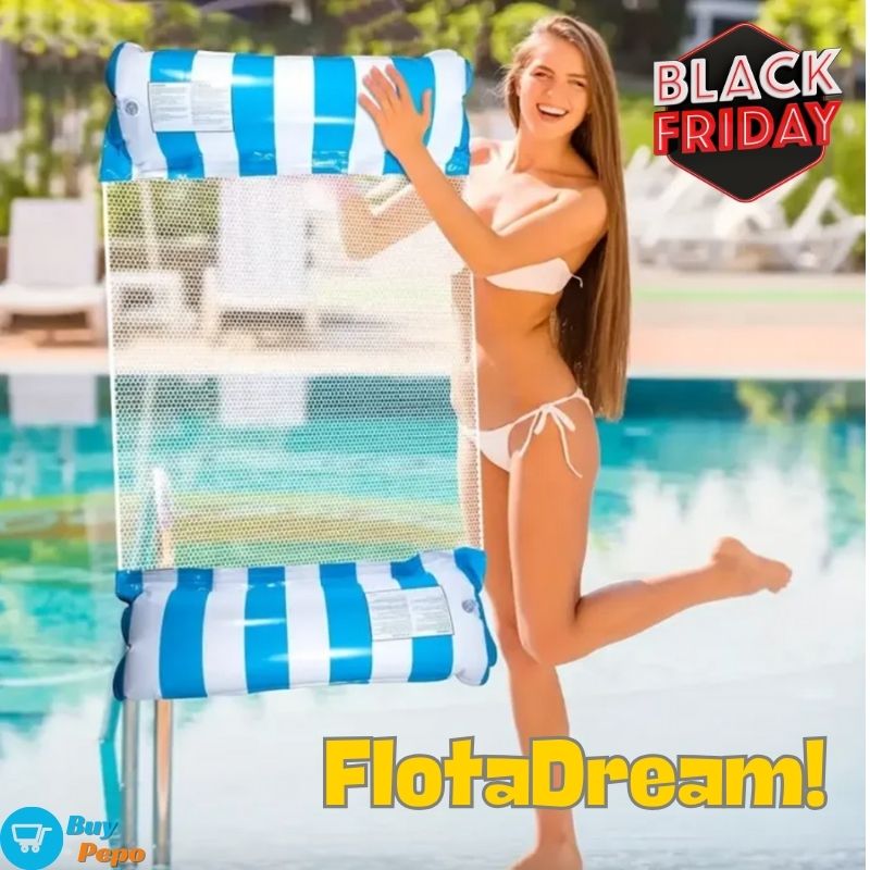 FLOTADREAM®🏖️✨ - Flotador Hamaca Inflable 🌊🛏️