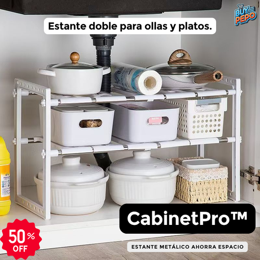 CabinetPro™ 🧰 - Estante metálico ahorra espacio 🏠