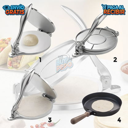 TortiMax™ 🌮 - Prensa tortillas caseras 🍽️