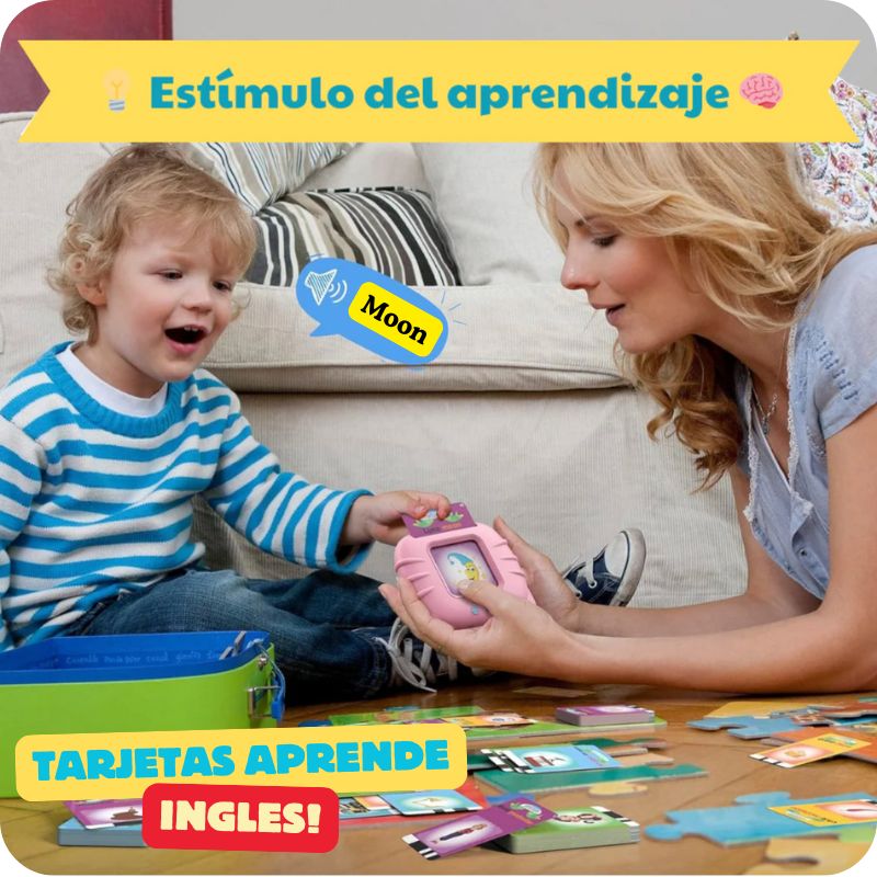 MI PRIMER INGLÉS 👶🏻: REPITE Y APRENDE 🎶📚 - Consola Parlante 🎧 + Tarjetas 🃏 en Inglés