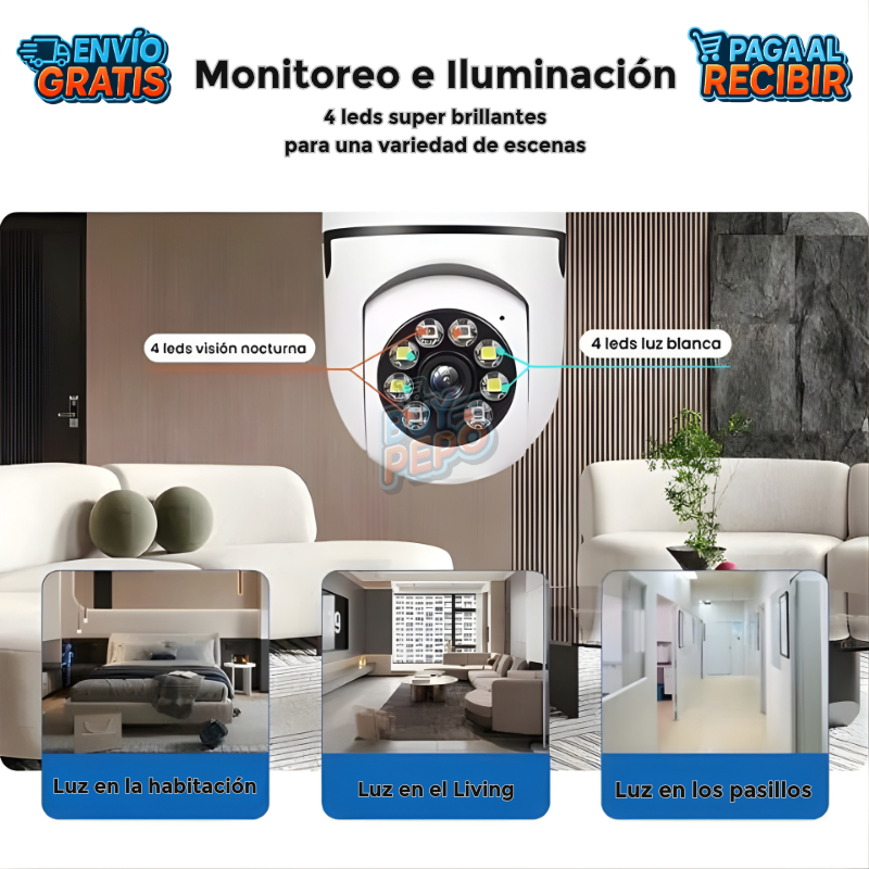 FortiEye™ 👁️ - Cámara seguridad exterior HD 🔐