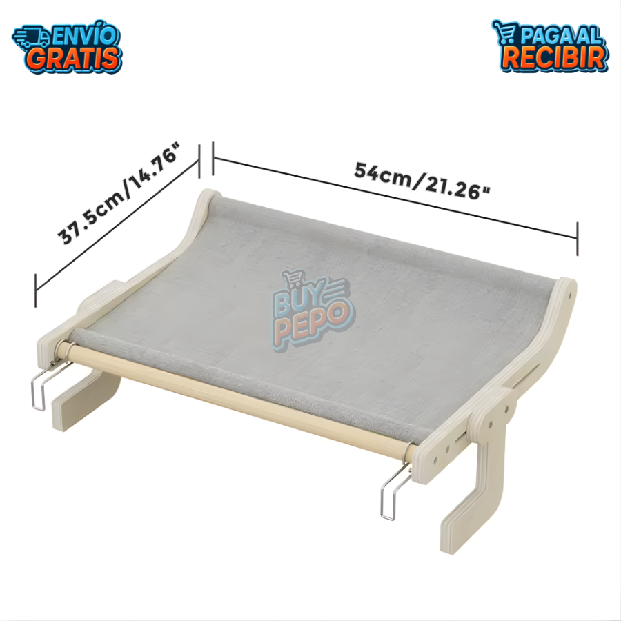 PawLounge™ 😼 - Camita Colgante Para Gato ☀️