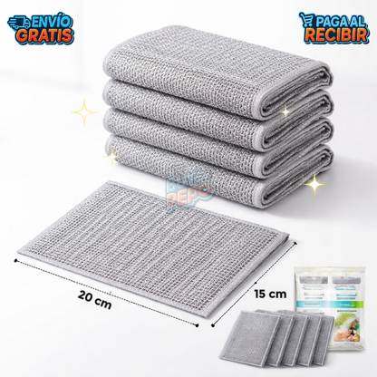 GrasoKill™ 🧽 - 5 Paños Aluminzados quita grasa 🧼