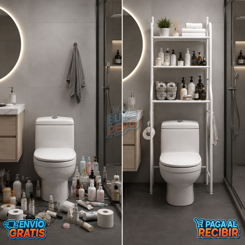 BathSpace™ 🛁 - Estante organizador 3 niveles ✨
