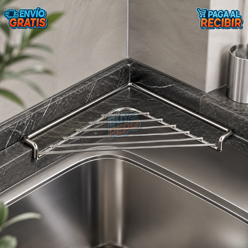 DrainRack™ 🍽️ - Rejilla triangular de drenaje ✨