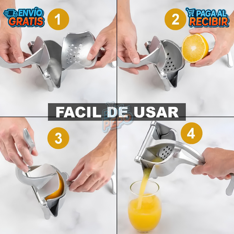 ZumoPress™ 🍋 - Prensa manual exprimidora 🍹