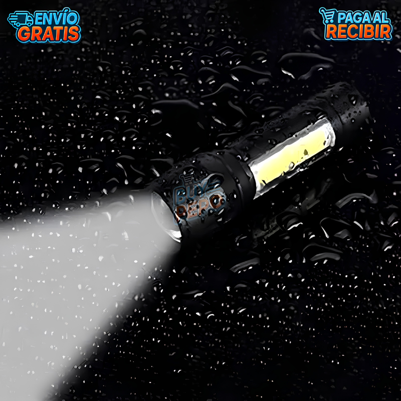PocketBeam™ 🔦 - Linterna LED recargable USB ⚡