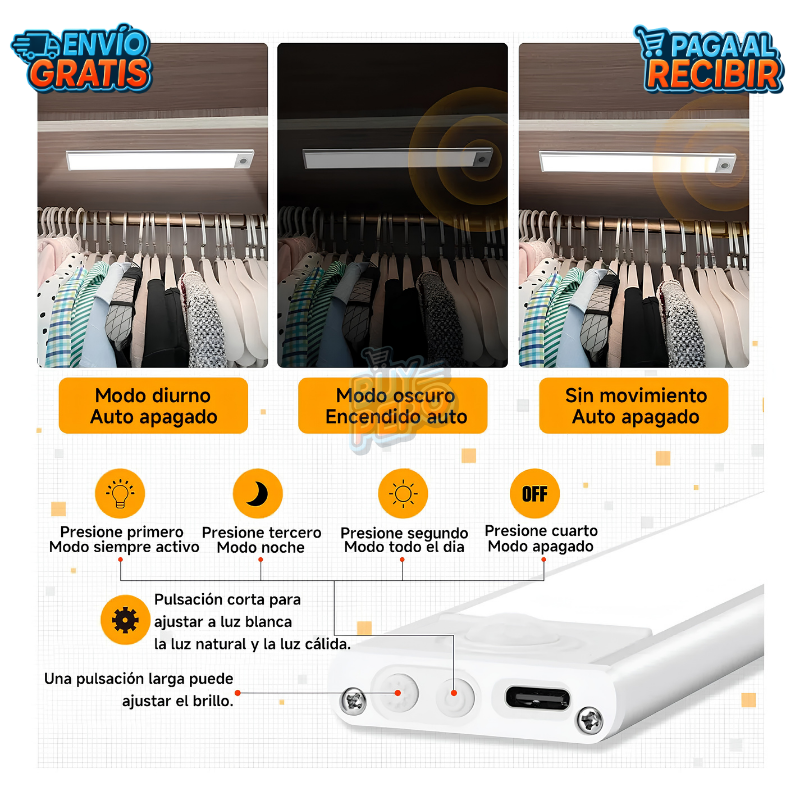 LumiSense™ 💡 - Barra LED inteligente 🚶
