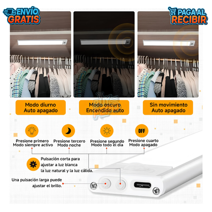 LumiSense™ 💡 - Barra LED inteligente 🚶