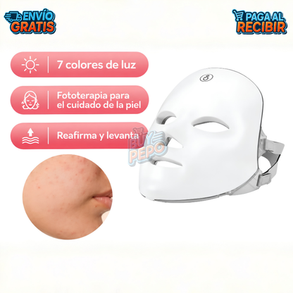 LumiFace™ ✨ - Máscara facial LED 💆‍♀️
