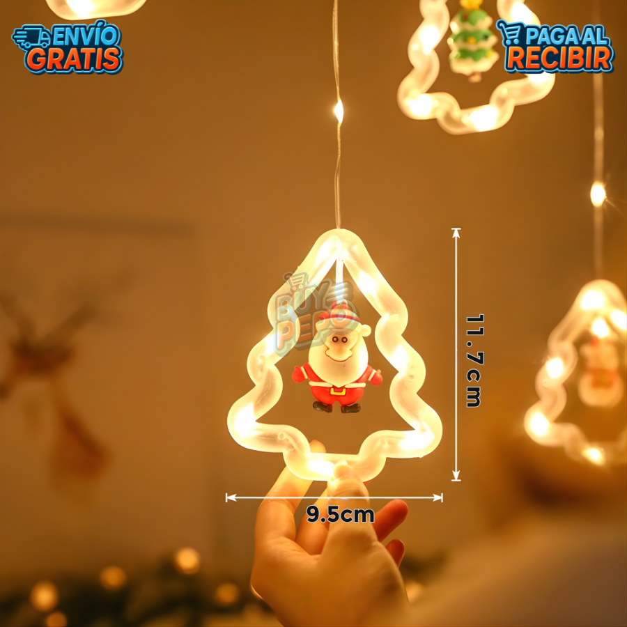SnowGlow™ ❄️ – Cortina LED Cascada Navideña ✨