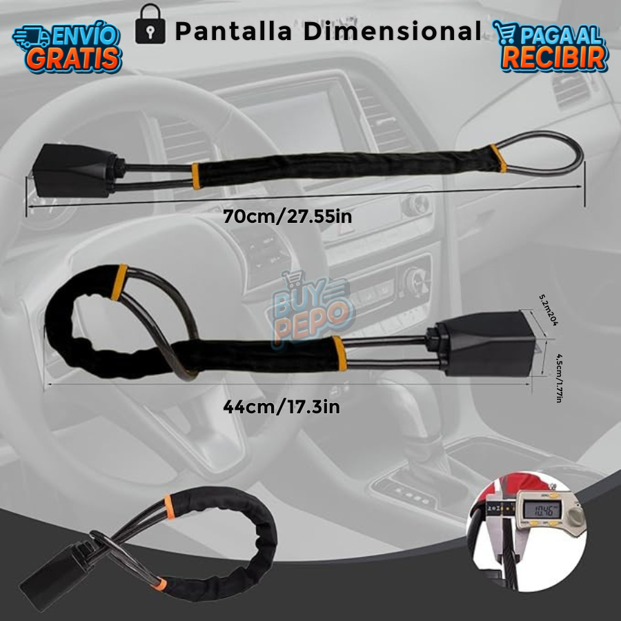 LockSteel™ 🔒 - Bloqueo antirrobo para volante 🚗
