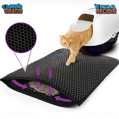 CleanPaws™ 🐾 - Alfombra atrapa arena 🧼