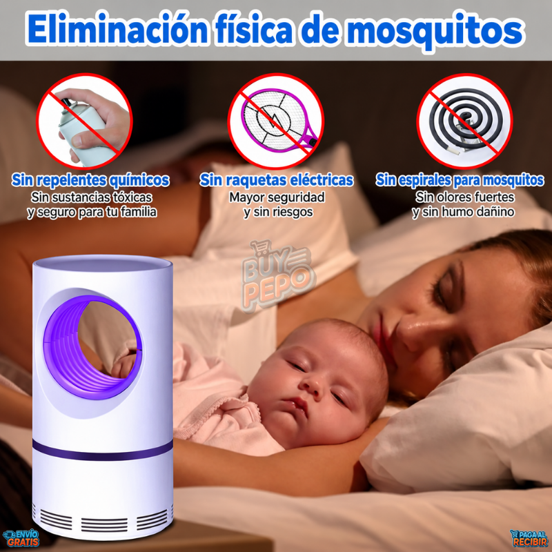 VioletTrap™ 💜 - Lámpara UV antimosquitos 💡