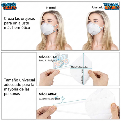 WinterShield™ ❄️ - Mascarillas KN95 protectoras 😷