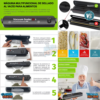 FoodGuard™ 🥩 - Selladora al vacío ✨