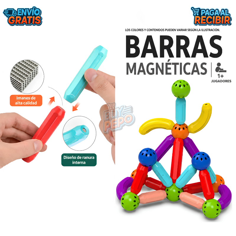 MagnaKids™ 🧲✨ - Palos magnéticos creativos 🎁