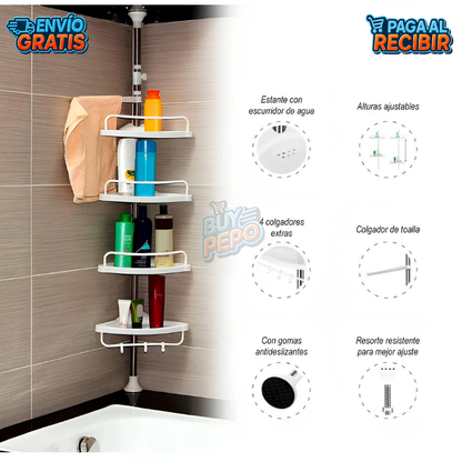 CornerSpa™ 🚿 - Esquinero organizador ducha ✨