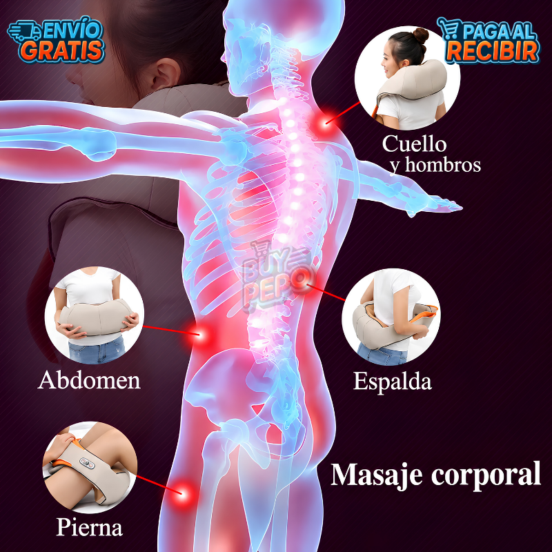 RelaxNeck™ 💆 - Masajeador cuello y espalda con calor 🔥