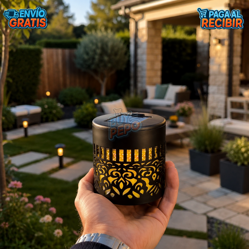 MandalaGlow™ 🌸 - Foco solar decorativo mandala ☀️