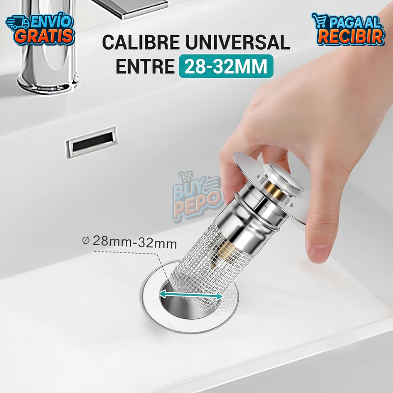 DrainLock™ 🚰 - Tapón filtro 2 en 1 ✨