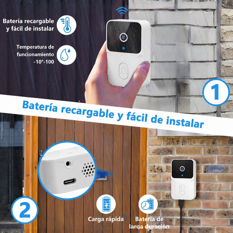 VisionBell™ 📷 - Timbre WiFi inteligente 🔔