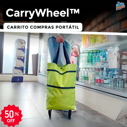 CarryWheel™ 🛍️ - Carrito compras portátil 🚀