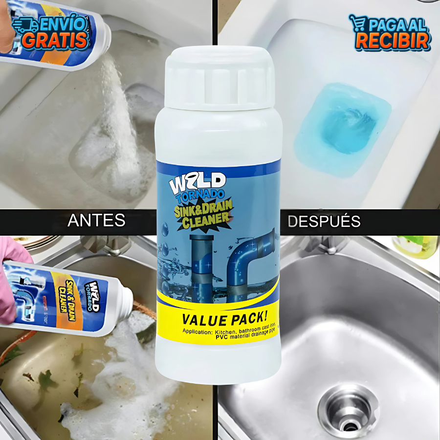 TurboDrain™ ⚡ - Polvo limpia cañerías eficaz 💧