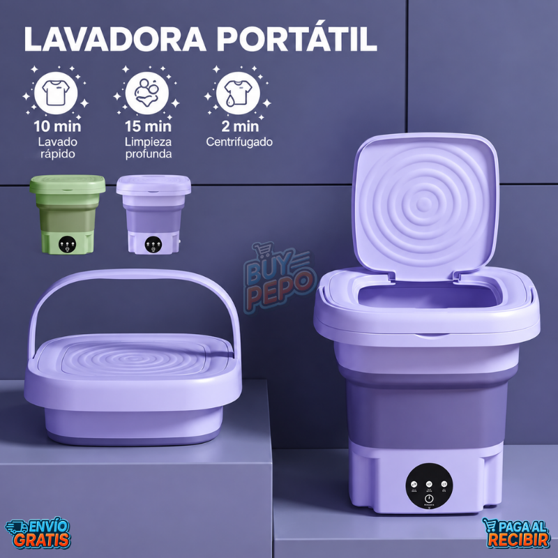 CleanFold™ ✨ - Lavadora portátil compacta 🧺