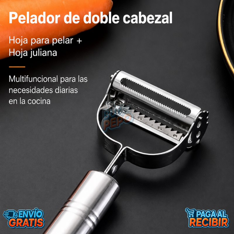 ChefBlade™ 🥕 - Pelador rallador 2 en 1 🔪