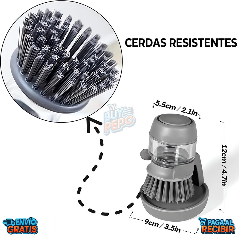SoapBrush™ 🧽 - Cepillo dispensador de jabón 🫧