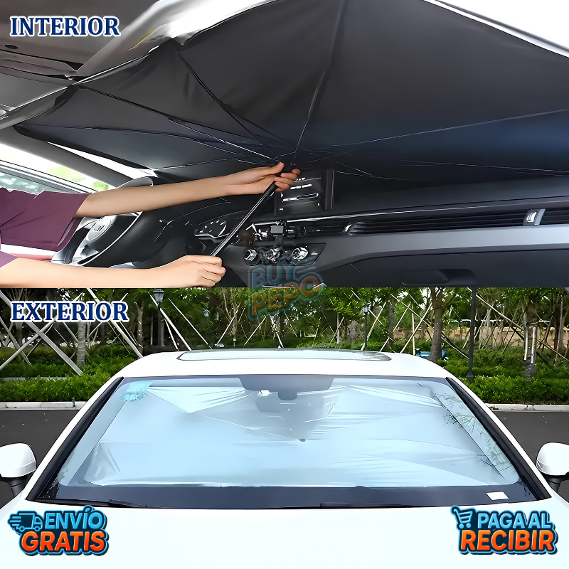 SolBlock™ ☀️ - Parasol Plegable Antirrayos 🚗