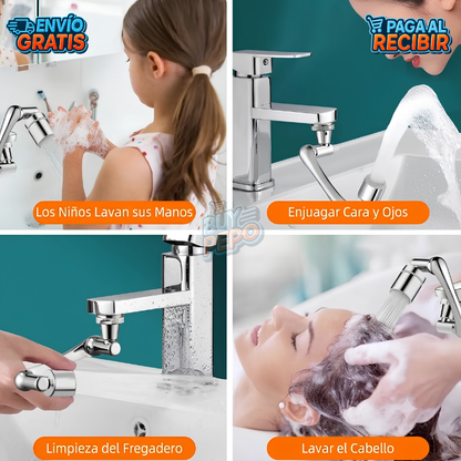 FlowMax™ 💧 - Extensor Giratorio 360° 🚰