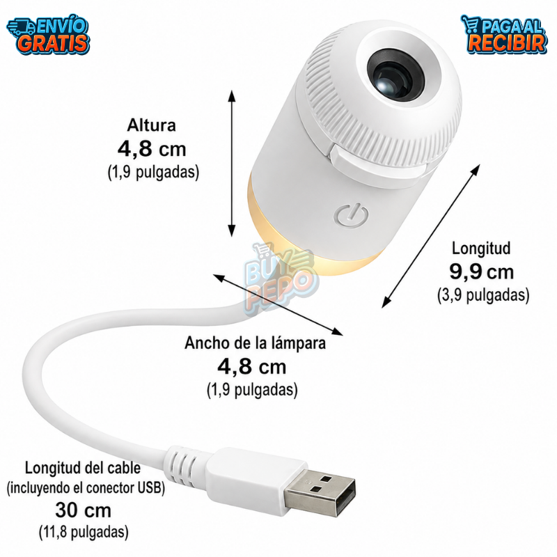 GalaxyNight™ 🌌 - Proyector de Estrellas USB ✨