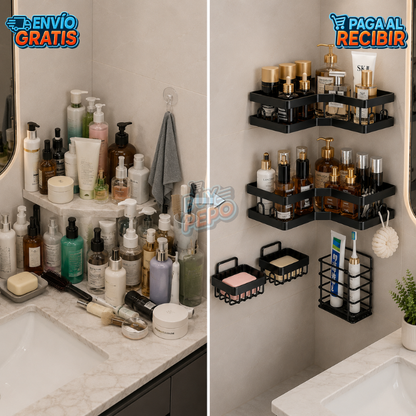 EdgeKit™ ✨ - Set 5 Soportes para baño 🚿