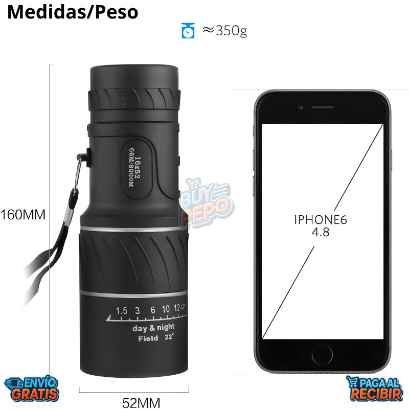 ZoomView™ 🔭 - Monocular de visión HD 🌄
