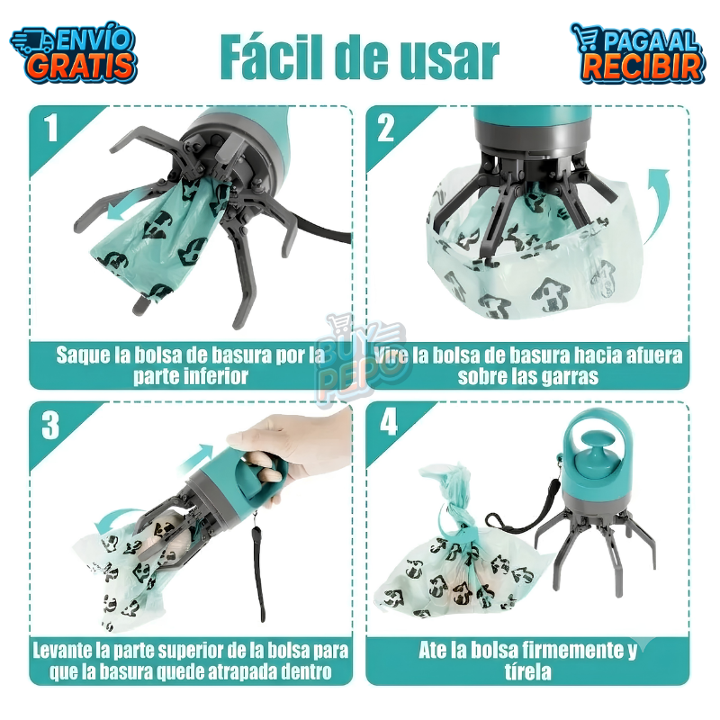 PawClean™ 🐾 - Recogedor portátil premium 🚶