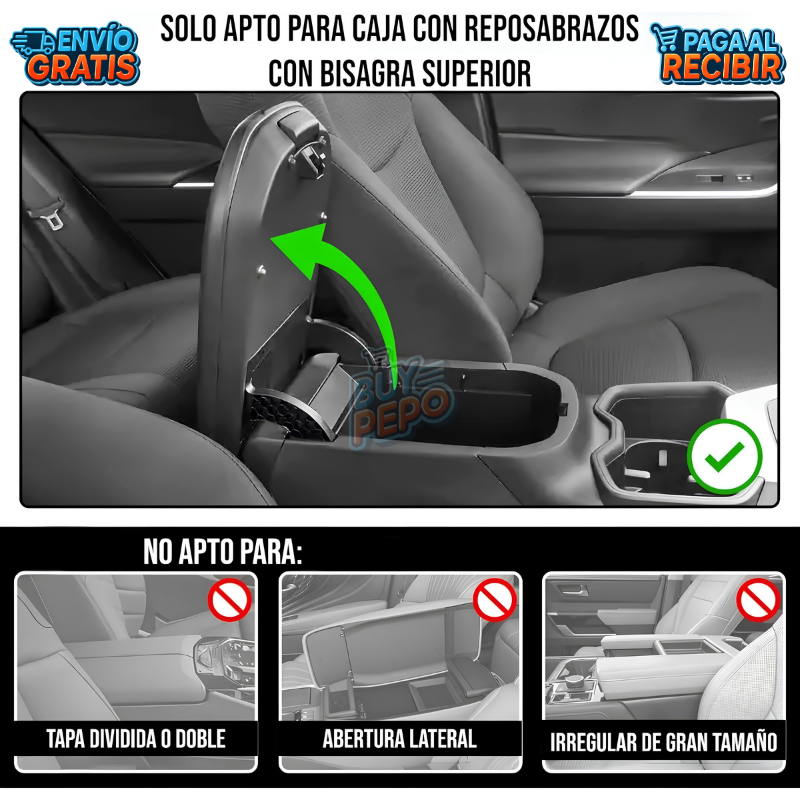 CupFit™ 🚗 - Portavasos de consola para auto ✨