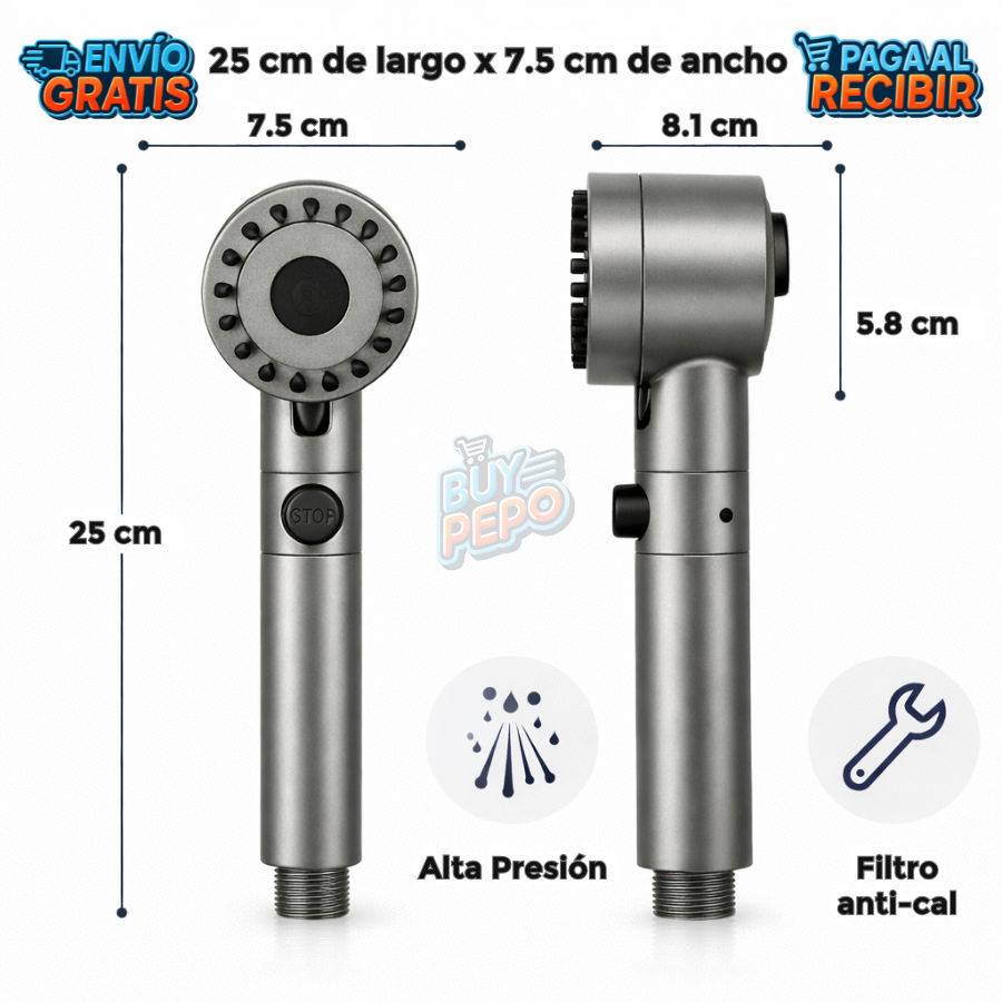 AquaPulse™ 🚿 – Ducha masajeadora presión 💦