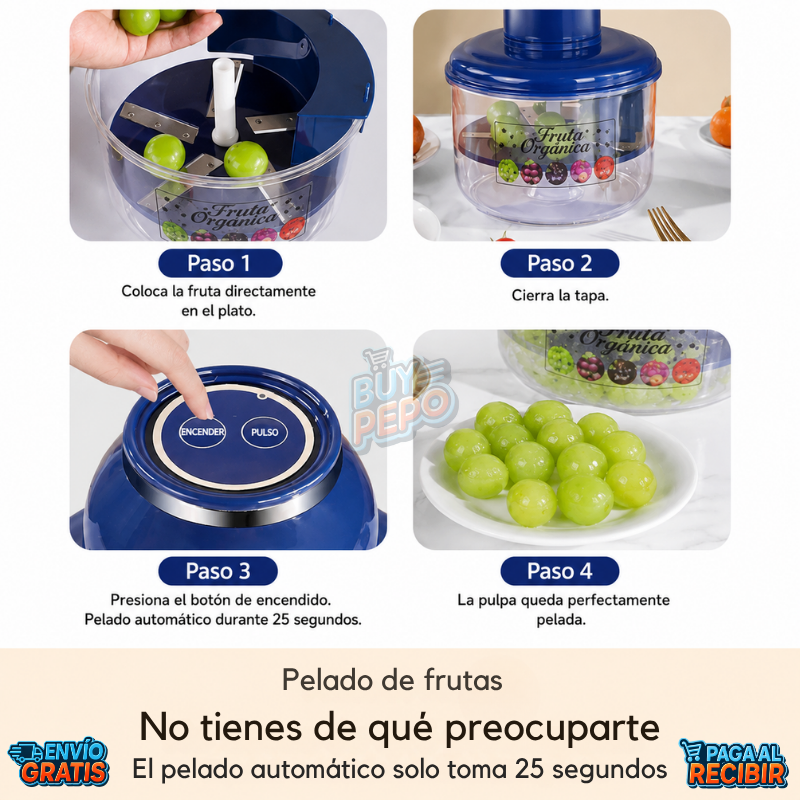 PeelPro™ 🍎 - Pelador eléctrico de frutas ⚡
