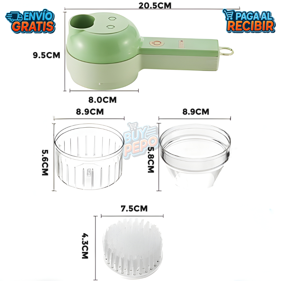 SlicePro™ ⚡ - Cortador Eléctrico 4 en 1 🍅