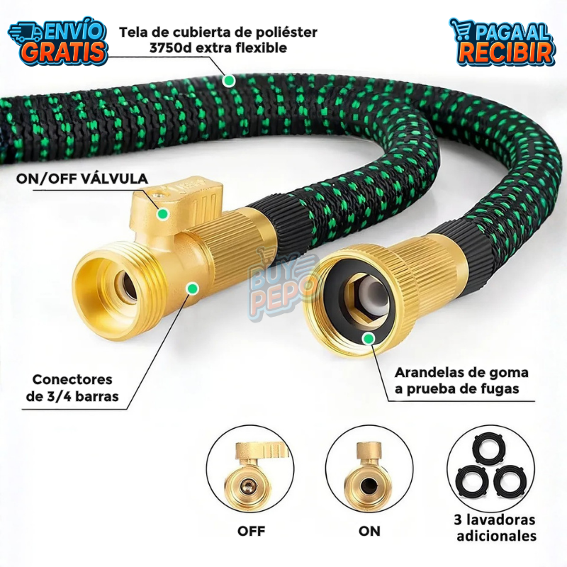 FlowMax™ 💦 - Manguera expandible 30m 💧