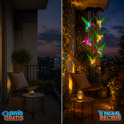 ColibriGlow™ 🐦 - Colgante solar decorativo ✨