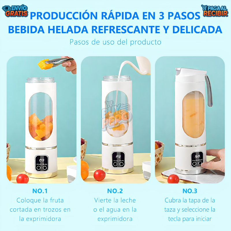 BlendGo™ 🥤 - Licuadora Portátil USB ⚡