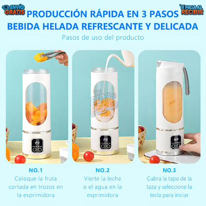 BlendGo™ 🥤 - Licuadora Portátil USB ⚡
