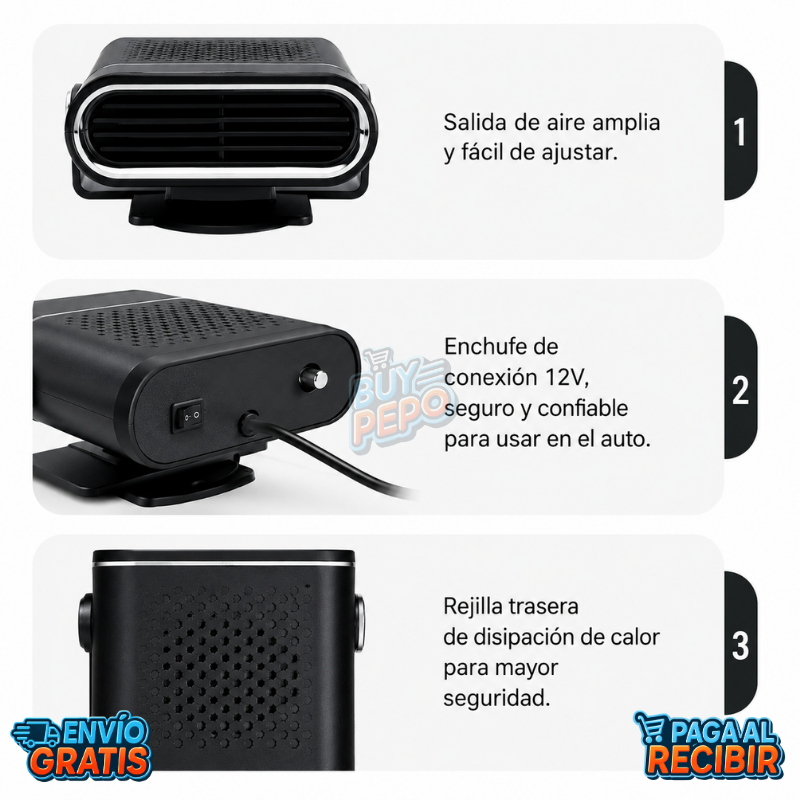 HeatDrive™ 🔥 - Calefactor auto portátil 🚗