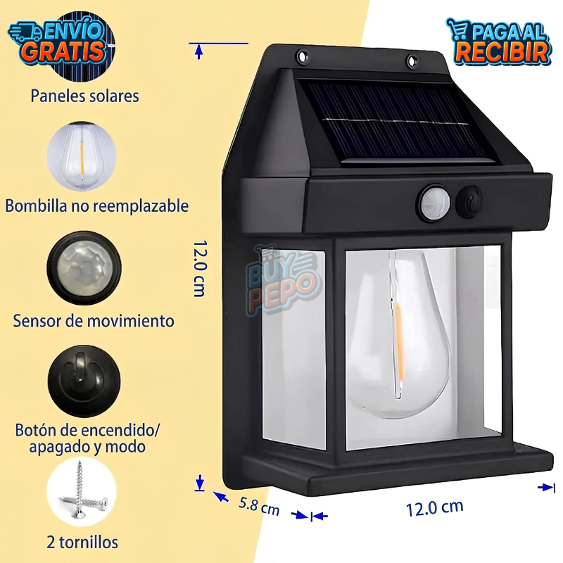 SolarLux™ ☀️ - Foco solar exterior 💡