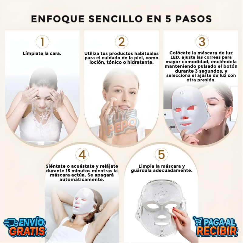 LumiSkin™ ✨ - Máscara luz facial LED ✨